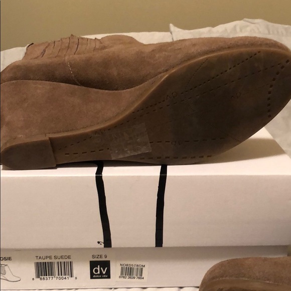 Dv Posie Suede tan wedge bootie - Picture 5 of 5